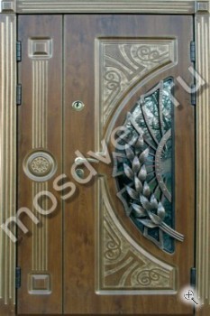 Двупольная дверь с кованными элементами - купить от производителя Мосдвери Двупольная дверь с кованными элементами