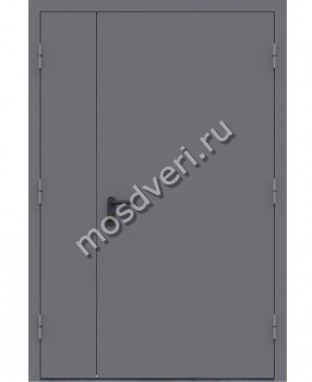 Двустворчатая дверь с порошковым напылением, серая - купить от производителя Мосдвери Двустворчатая дверь с порошковым напылением, серая