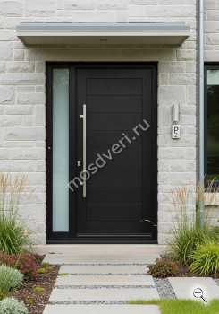 Высокая входная дверь в коттедж со стеклом - купить от производителя Мосдвери Высокая входная дверь в коттедж со стеклом