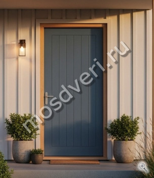 Высокая входная дверь в коттедж серая - купить от производителя Мосдвери Высокая входная дверь в коттедж серая