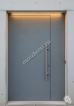 Широкая входная дверь серого цвета - купить от производителя Мосдвери Широкая входная дверь серого цвета