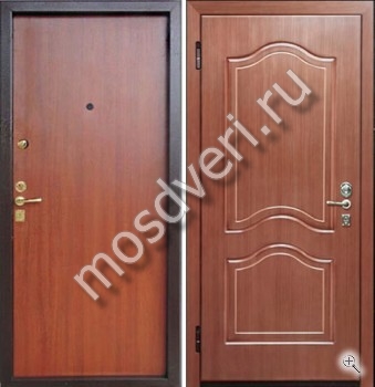 Стальная дверь в квартиур с отделкой ламинатом и МДФ - купить от производителя Мосдвери Стальная дверь в квартиур с отделкой ламинатом и МДФ